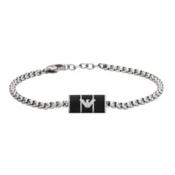 Emporio Armani Stainless Steel Rondel Bracelet