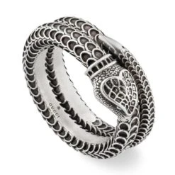 Gucci Garden Snake Silver Ring