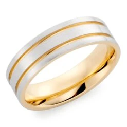 Platinum And 18ct Gold Men’s Wedding Ring