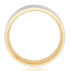 Platinum And 18ct Gold Men’s Wedding Ring -Vivienne Westwood Store W129150 2